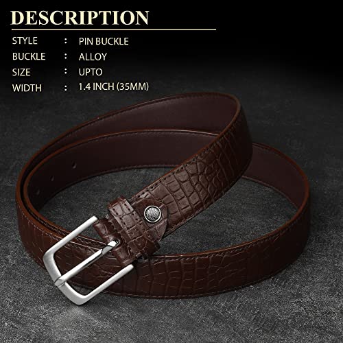 Image of ZORO Men' PU Leather Belt, (Black,Brown,Tan)