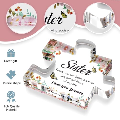 Engraved Acrylic Sister Puzzle Piece Gift