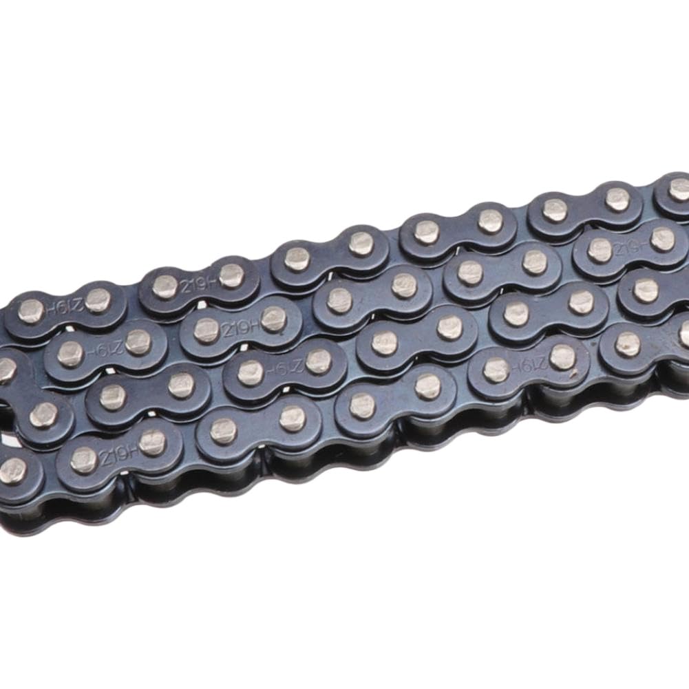 Chaîne d'entraînement renforcée 219H, 92 maillons, 126 maillons, 138 maillons, Compatible avec TKM Rotax Karting Go Kart G Max Race moto(126L)
