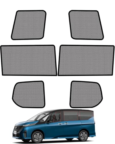 JSCar Pro.1 日産 セレナ サンシェード C28 メッシュ 日除け 虫除け 遮光 車中泊 断熱 目隠し 専用設計 カスタムパーツ アクセサリー (セレナ C28)