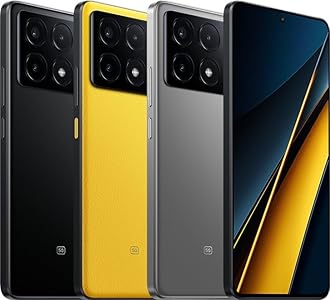 Xiaomi Poco X6 Pro 5G Global Unlocked (512GB + 12GB) GSM 6.67" 64MP Triple Camera (for Tmobile Mint Tello Global) (Yellow Global ROM)
