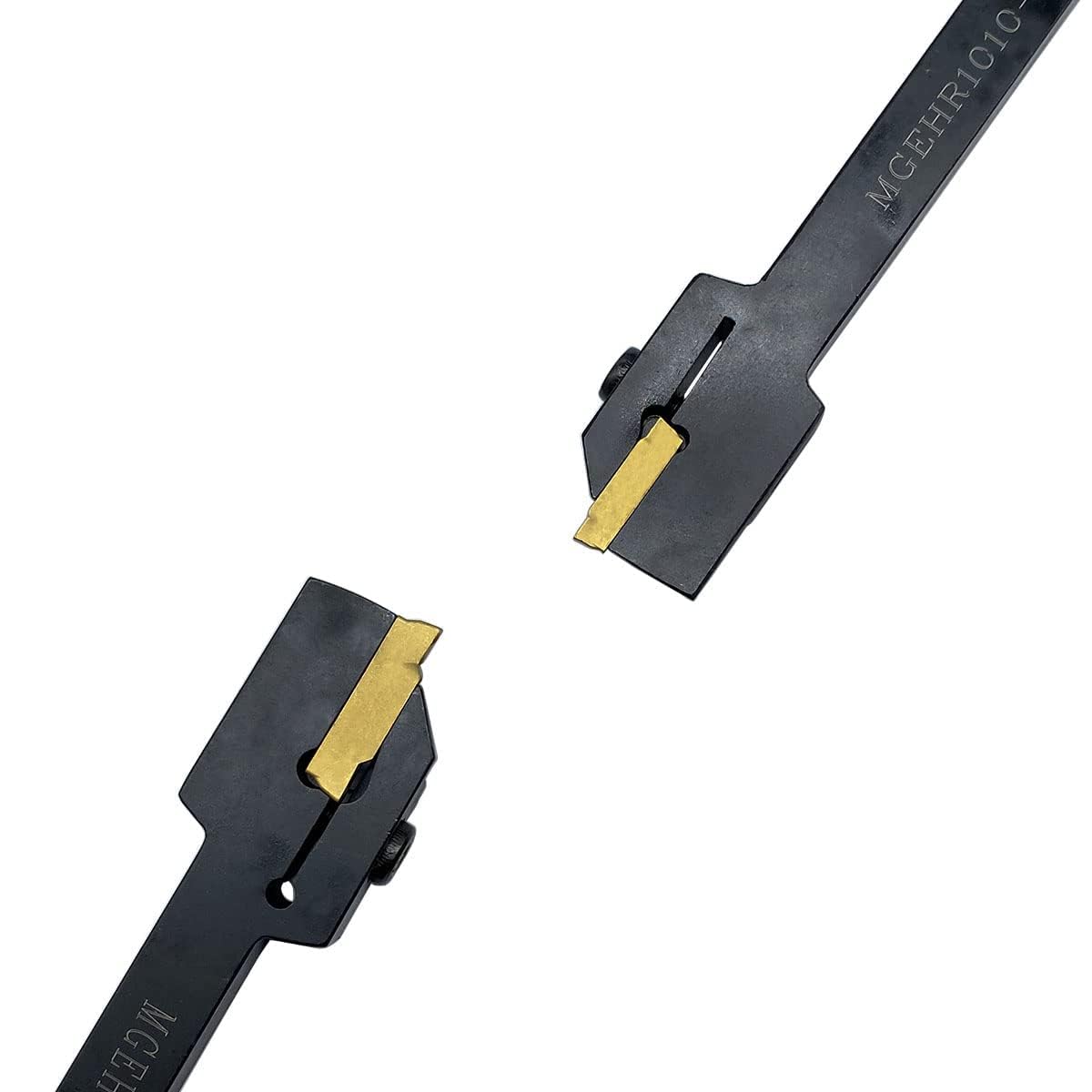 Portautensili MGEHR/L MGIVR/L per tornio da 5/8" 3/8" MGEHR/L MGIVR/L con inserti per scanalatura in carburo MGMN150/200 per acciaio (2 supporti per scanalatura 3/8 con 10 inserti mgmn150)