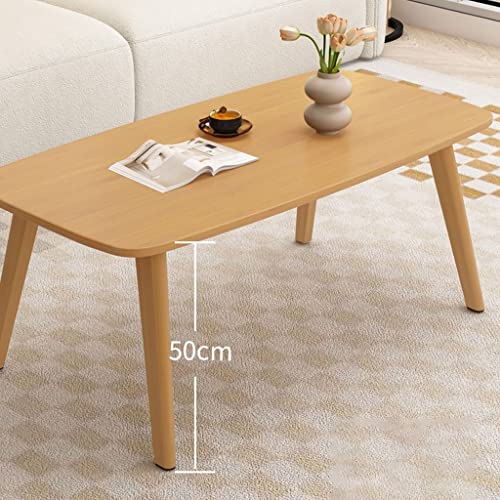 Table basse centrale avec support TV au sol intégré en bois de bambou - 4