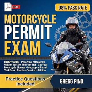 Motorcycle Permit Exam Study Guide - Pass Your Motorcycle Written Test on the First Try! (Practice Questions Edition) cover a