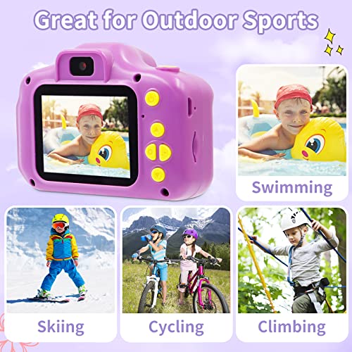 Fkateen Kids Camera Waterproof Underwater Camera For 3-12 Year Old Boys Girls 2 Inch Ips Screen 1080P Hd Digital Kids Video Camera Indoor Outdoor Action Cameras Best Christmas Birthday Gifts #TOP2