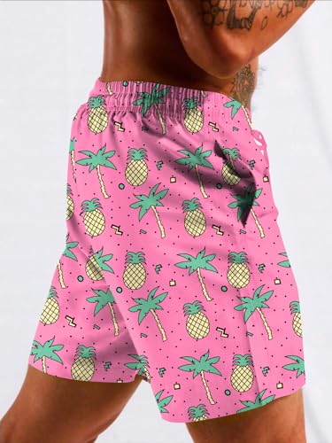 TENGINE Men's Swim Trunk with Compression Liner Quick Dry Board Shorts2