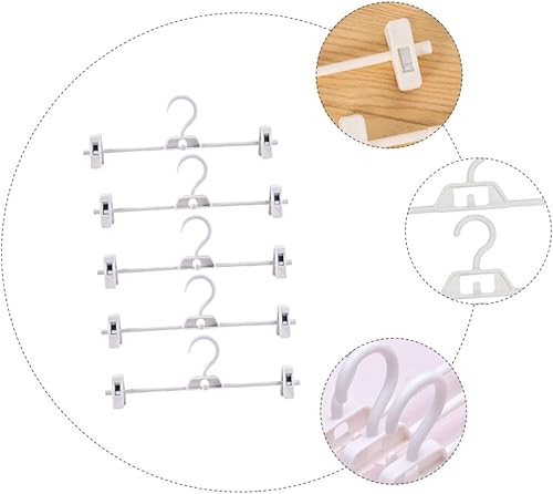 Miniatura 4 de Housoutil Perchas para pantalones para faldas, colgador de corbatas, colgador de trajes, perchas con clip para colgar colgadores, colgadores de