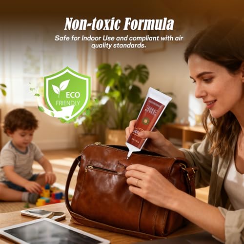 Professional Leather Glue Adhesive -120 ML Industrial Strength, Clear & Flexible Bond for Shoes, Bags, Purses, Furniture, Car Seats, Jackets (Repair Vinyl, Suede, Upholstery, Rubber)