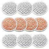 Eifrthe 10-Pack S7000 Replacement Steam Mop Pads,Compatible with Shark S7001 S7000AMZ, S7000 S7001TGT S7201 S7005 S7020 S8201 Series Steam Mop Pads,Steam & Scrub All-in-One Scrubbing Mop Pads