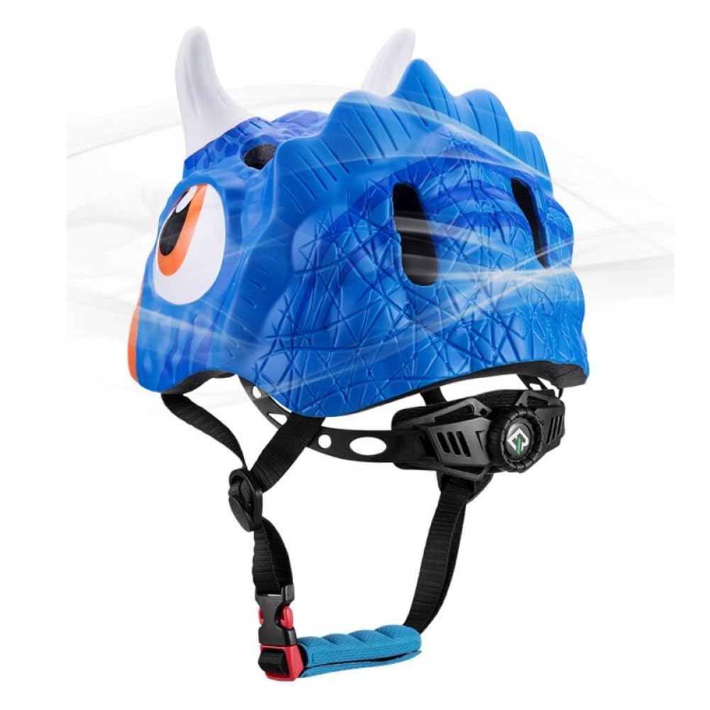 Casco Ajustable para Niños, Cascos De Bicicleta para Niños Pequeños con Dibujos De Dinosaurios, Diseño De Dibujos Animados En 3D, para Ciclismo, Patinaje sobre Ruedas