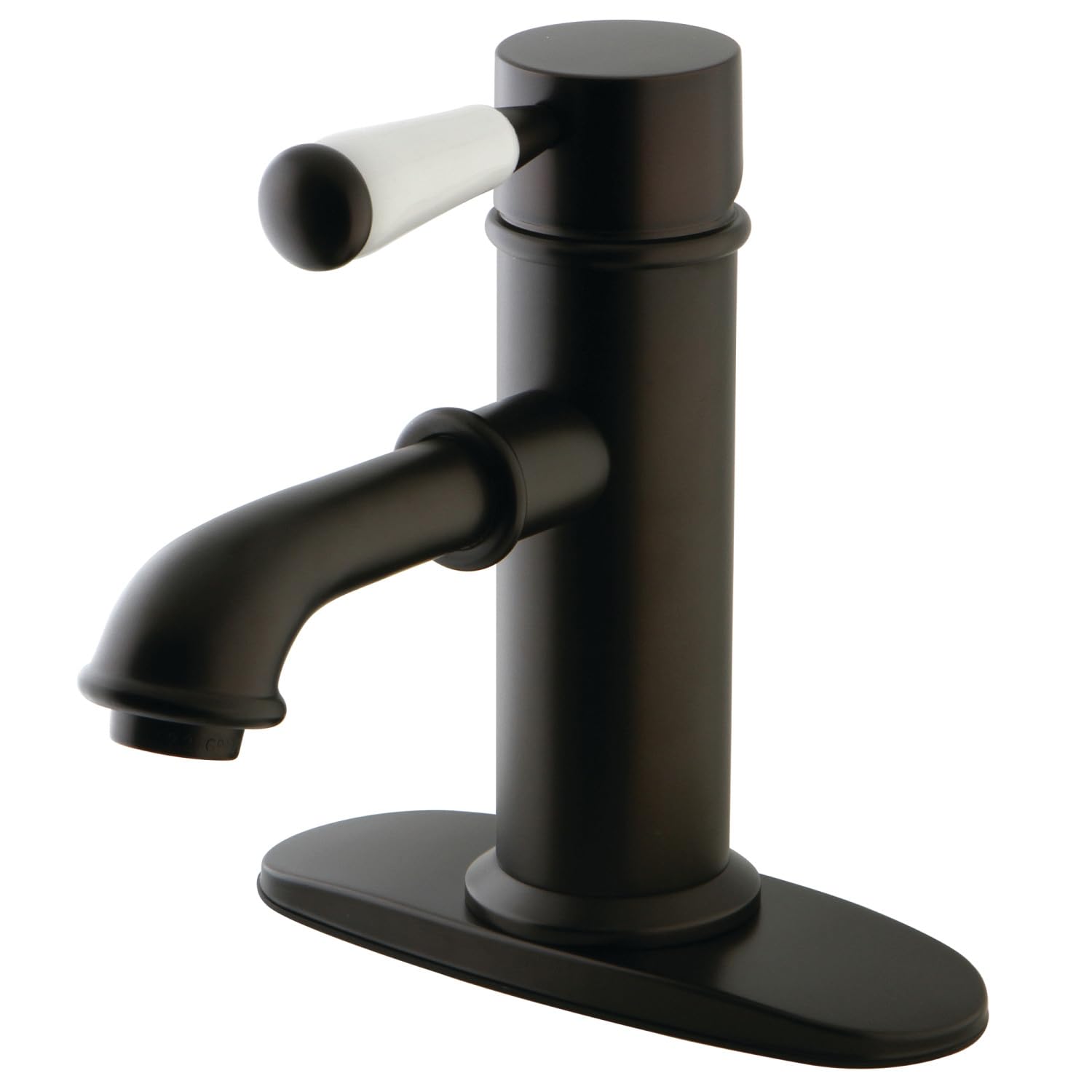 Mitigeur lavabo Kingston Brass bronze huilé monocommande avec bonde