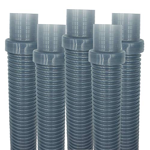 Puri Tech 5 Pack Universal Pool Cleaner Hose 48 Long Translucent Blue Color for Hayward Navigator, Pool Vac Ultra, AquaBug