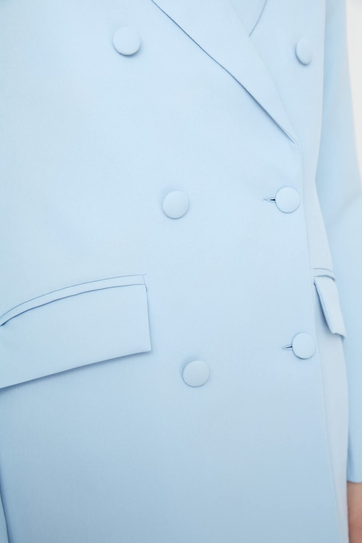 Trendyol Veste Blazer avec Boutons Verts Trendyol Green Button Veste Blazer Détail Vert Femme