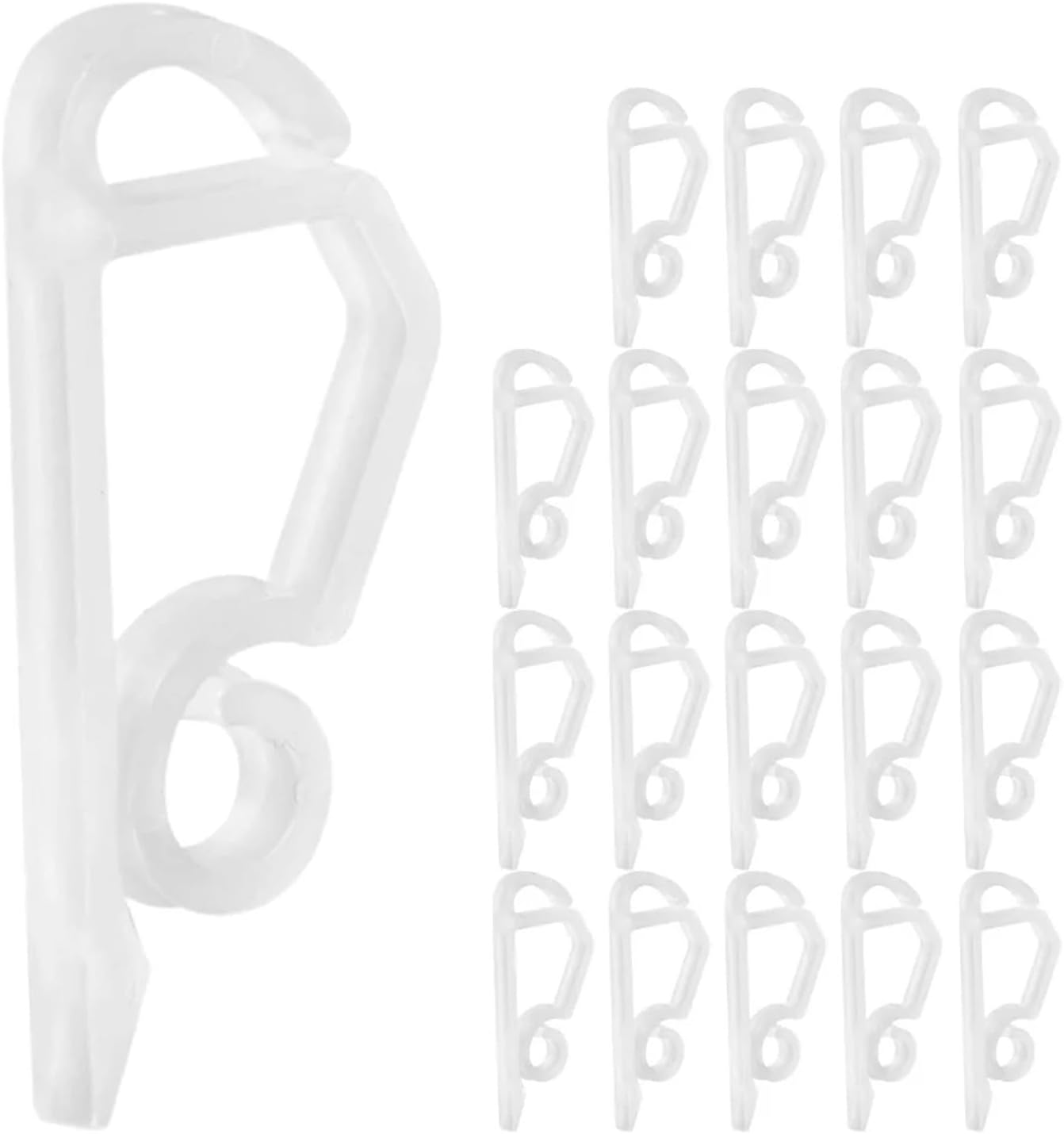 Christmas Light Clips 500PCS Weatherproof Outdoor String Light Clips - Fence Hooks for Christmas Holidays(Black)