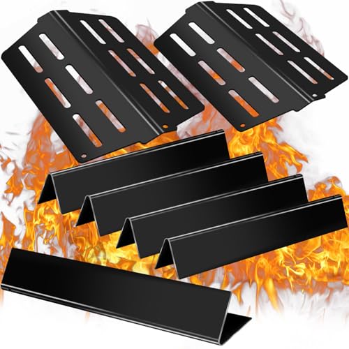 Paayox 7620 7622 Flavorizer Bars 17.5 inch and Heat Deflector for Weber Genesis Grill Parts Genesis 300 320 330 S310 E310 Grill Parts with Front Control Grill Replacement Parts for Weber 7621 65505