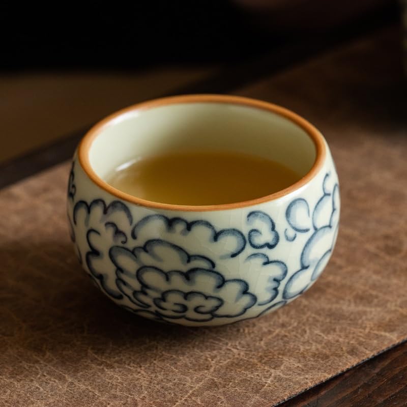 Kung Fu Kubek do herbaty Ceramiczny kubek do herbaty Ru Kiln Master, mały kubek do użytku osobistego, Rooibos, miska, kubki seledynowe małe kubki do herbaty