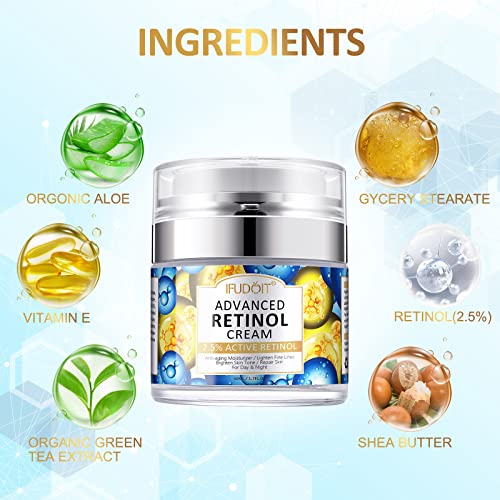 Crema-Facial-con-25-de-Retinol-y-acido-Hialuronico-Crema-Facial-Hidratante-Crema-de-Dia-Crema-de-Noche-Antiarrugas-Antiedad-Natural-para-Hombres-y-Mujeres-Iluminadora-y-Rellenadora