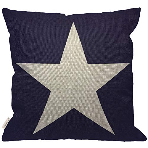 HGOD-DESIGNS-Blue-Star-Throw-Pillow-CoverAbstract-USA-Star-Design-on-The-Blue-Background-Decorative-Couch-Sofa-Bedroom-Burlap-Pillow-Cases-for-MenWomen-Room-18x18-Inch HGOD DESIGNS Blue Star Throw Pillow CoverAbstract USA Star Design on The Blue Background Decorative Couch Sofa Bedroom Burlap Pillow Cases for MenWomen Room 18×18 Inch