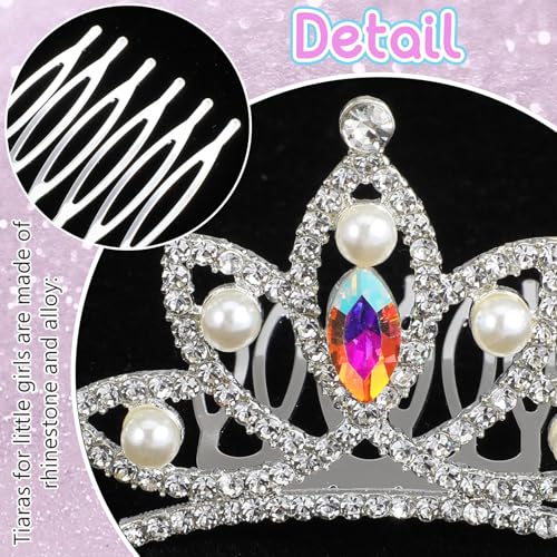 3 Pcs Mini Tiara Small Crown Hair Clip miniatura 3