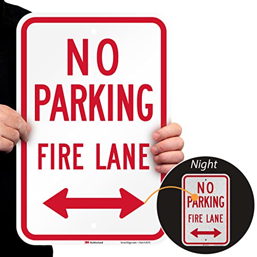 Vintage 'No Parking Fire Lane' Tin Sign - Rustic Distressed Metal Wall Decor, 8x11 Inches, Made In USA 13 thumbnail image