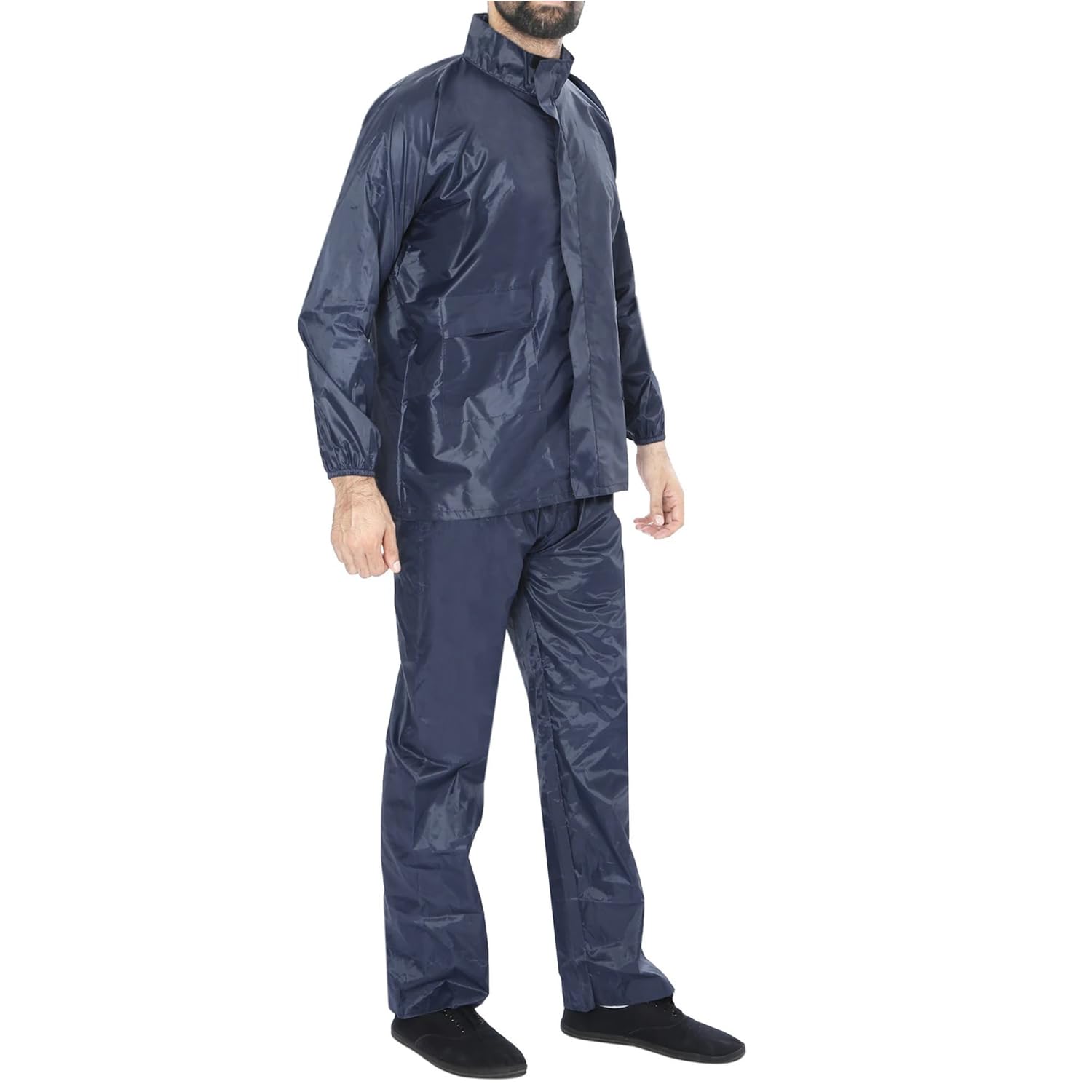 BENAVJI Men’s Waterproof Rain Wear Combo | Hooded Raincoat Suit with Pants for Riding, Camping & Travel