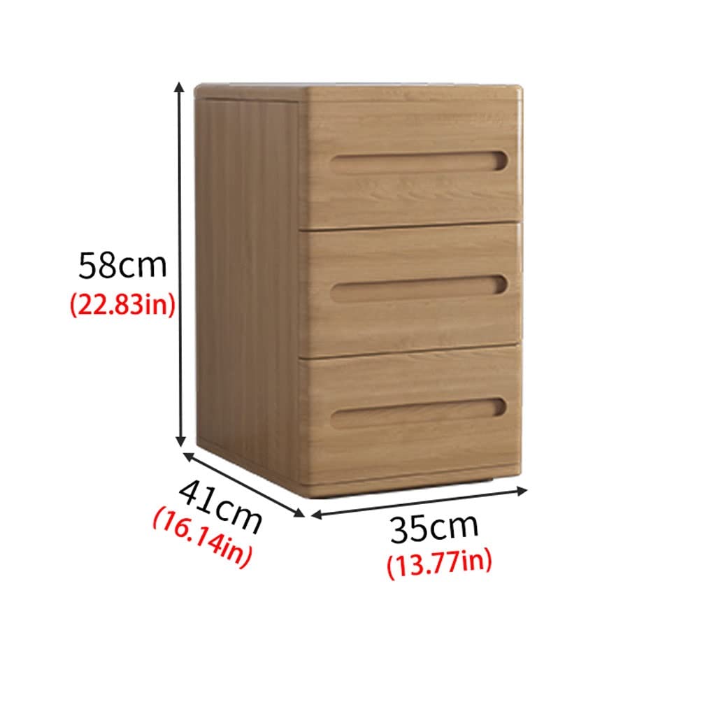 Nachtisch Holz Dreiziehende Nachttischkabinett Lagerschrank Modernem Minimalist Wohnzimmer Schlafzimmer Nachttisch Aufbewahrungsschublade Kleines Kabinett (Holz) Nachtkommode (Color : D)