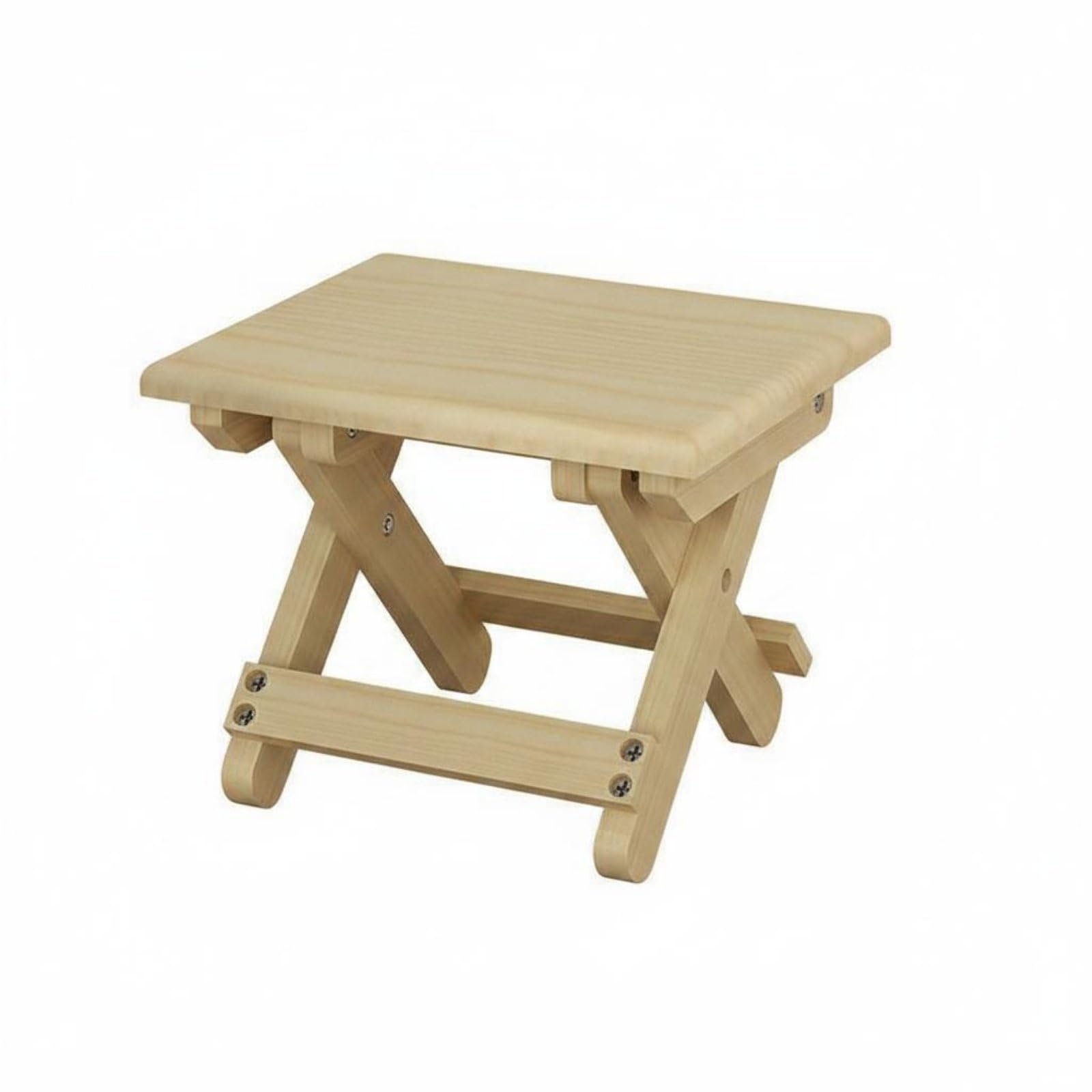 Enakshi® Folding Wooden Stool Space-Saving Portable Wood Stool Lightweight Small Folding Chair for Picnic, Sketching, Natural, L|Home & Garden | Kids & Teens at Home | Furniture | Stools-image-34