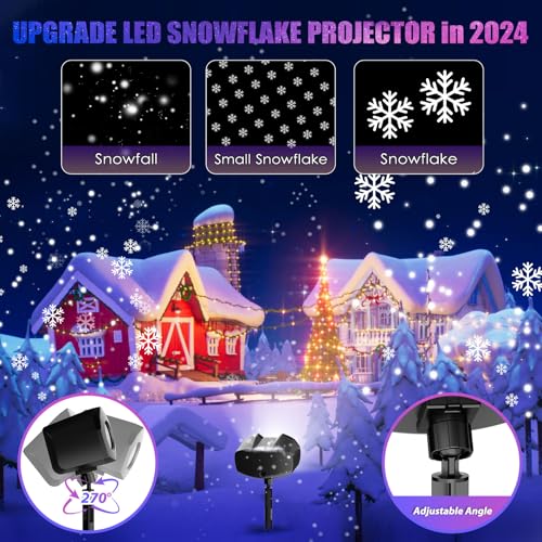 Tanbaby SE533 Snowflake Projector Lights Outdoor thumb #1