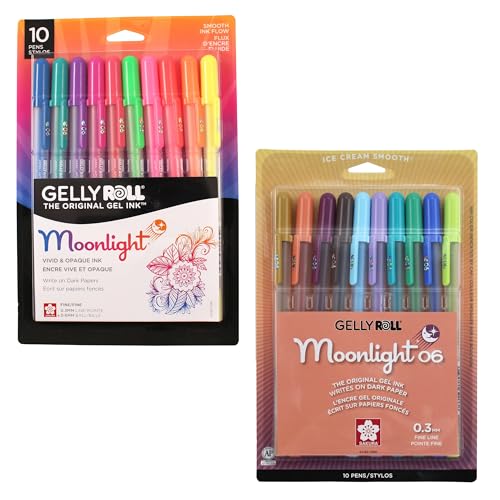 SAKURA Gelly Roll Moonlight 06 Bolígrafos Gel Multicolor Pack 20
