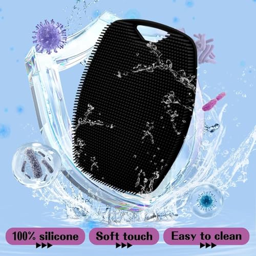 VALKYRIE Silicone Body Scrubber,Shower Scrubber for Nourishing Cleaning & Exfoliating Your Skin Lather Boosting Bristles with Ergonomic No-Slip Handle, Body Exfoliator for Men... - Image 4