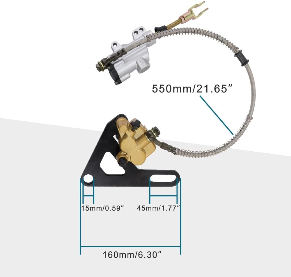 Replacement Rear Foot Disc Brake Master Compatible with 110CC 125CC Bicycle Motocross