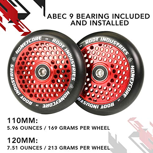 Root Honeycore Black Complete 110mm Wheel 2-Pack