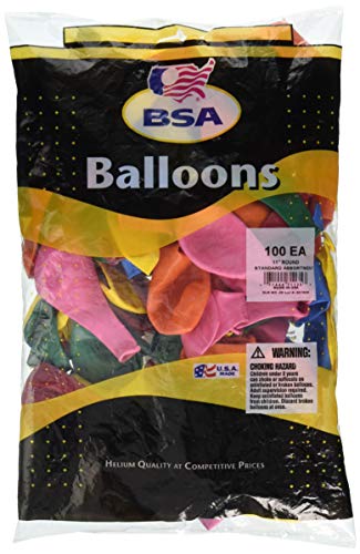PIONEER BALLOON COMPANY 11" STANDARD BSA LTX ASST, Multicolor