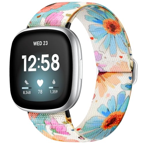 Odbeai Fitbit Versa 4poh p / Versa 3poh Ή@: Fitbit Sense 2oh/SenseohɑΉ ߉\ȐLkiCX|[c L[g Xgb` X^CbV pXgoh Xg