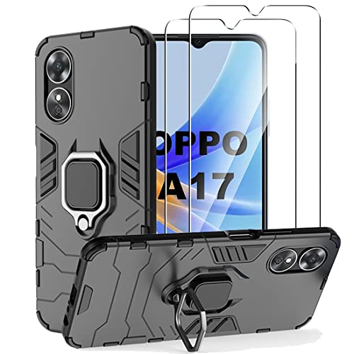 Coque et protections écran Novago Compatible Oppo A17 4G Résistante Béquille Verre trempé - vue 2