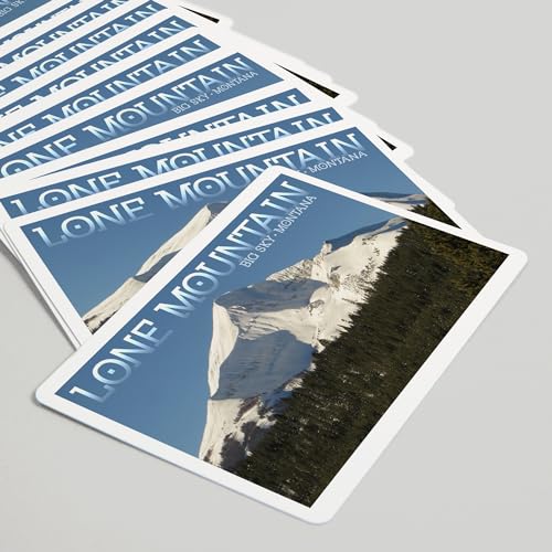 Lantern Press Montana, Lone Mountain, 52 cartas poker miniatura 5