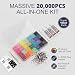 20000Pcs 4MM SS16 Rhinestones for Bedazzling Crafting, 28 Jelly Resin Gems Stones Colorful Bedazzled Jewel Flatback Multi Color Rainbow Bedazzler Kit Flat Back Gemstone b7000 Glue for Clothing Clothes