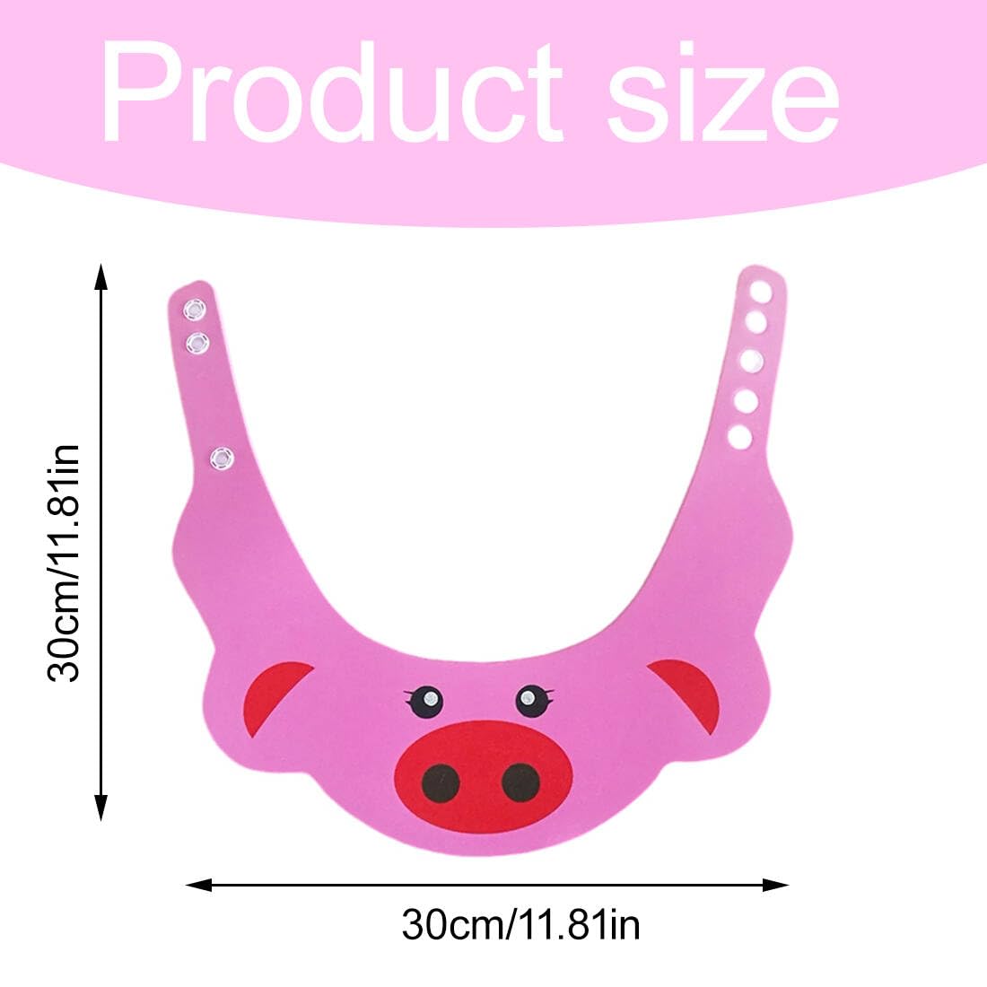 Cuffie da doccia per bambini in confezione da 2, casco di sicurezza regolabile, morbido silicone, impedisce all'acqua di penetrare negli occhi e nel viso