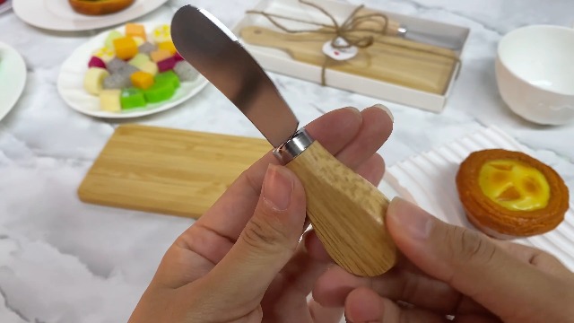 Set 6 tablas de cortar con cuchillos y cajas de regalo miniatura 7