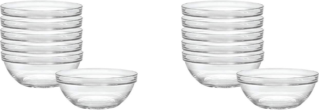 Duralex Made In France Lys 6-3/4-Inch Stackable Clear Bowl, Set of 6 : Home & Kitchen