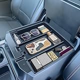PIMCAR Full Center Console Organizer Tray for 2023-2026 Ford F250 F350 F450 F550 Super Duty, Truck Storage Insert with Non-Slip Pad (Full Console w/Bucket Seats ONLY) Not for Work Surface Console
