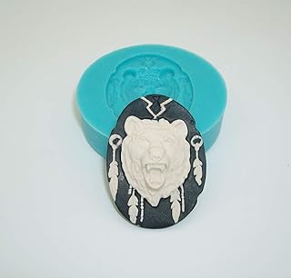 Findings Stop Brand Silicon Mold Grizzly Bear Jewelry Making Resin Polymer Clay