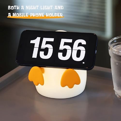 Miniatura 40 de Luces nocturnas Kawaii de hongos para niños, guardería de bebé, bonita lámpara de silicona recargable por USB, luz portátil con temporizador