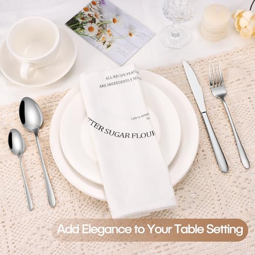 Cutlery Set, NINIROR 16 Piece Food-Grade Stainless Steel Flatware Silverware Set for 4 People Include Spoon Knife and Fork Sets Mirror Polished Dishwasher Safe for Home Kitchen Restaurant - Image 6