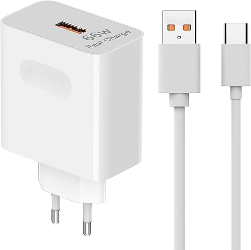 shefor 66W Supercharge Ladegerät Kompatibel mit Huawei Honor HW-110600E00 6A USB