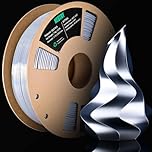 NEOTRY Silk Silver 3D Printer Filament, PLA Filament 1.75mm 1kg Metal Silver, Filament 3D Printing Materials for Most FDM 3D Printer, 3D Filament 1.75mm +/- 0.02, 3D Printer Filament Silk Silver PLA