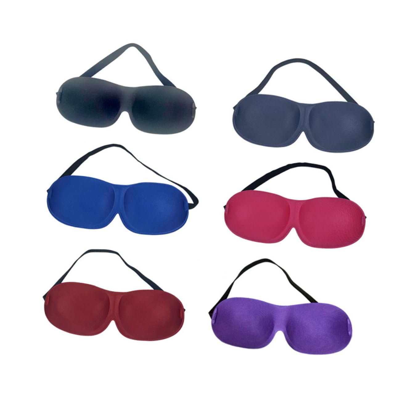 FOMIYES 18stücke Schlafmaske Ohne Nasenflügel Augenschutz Für Reisen Und Zuhause Schwarz Blau Rosé Cyan Und Für Ungestörten Schlaf