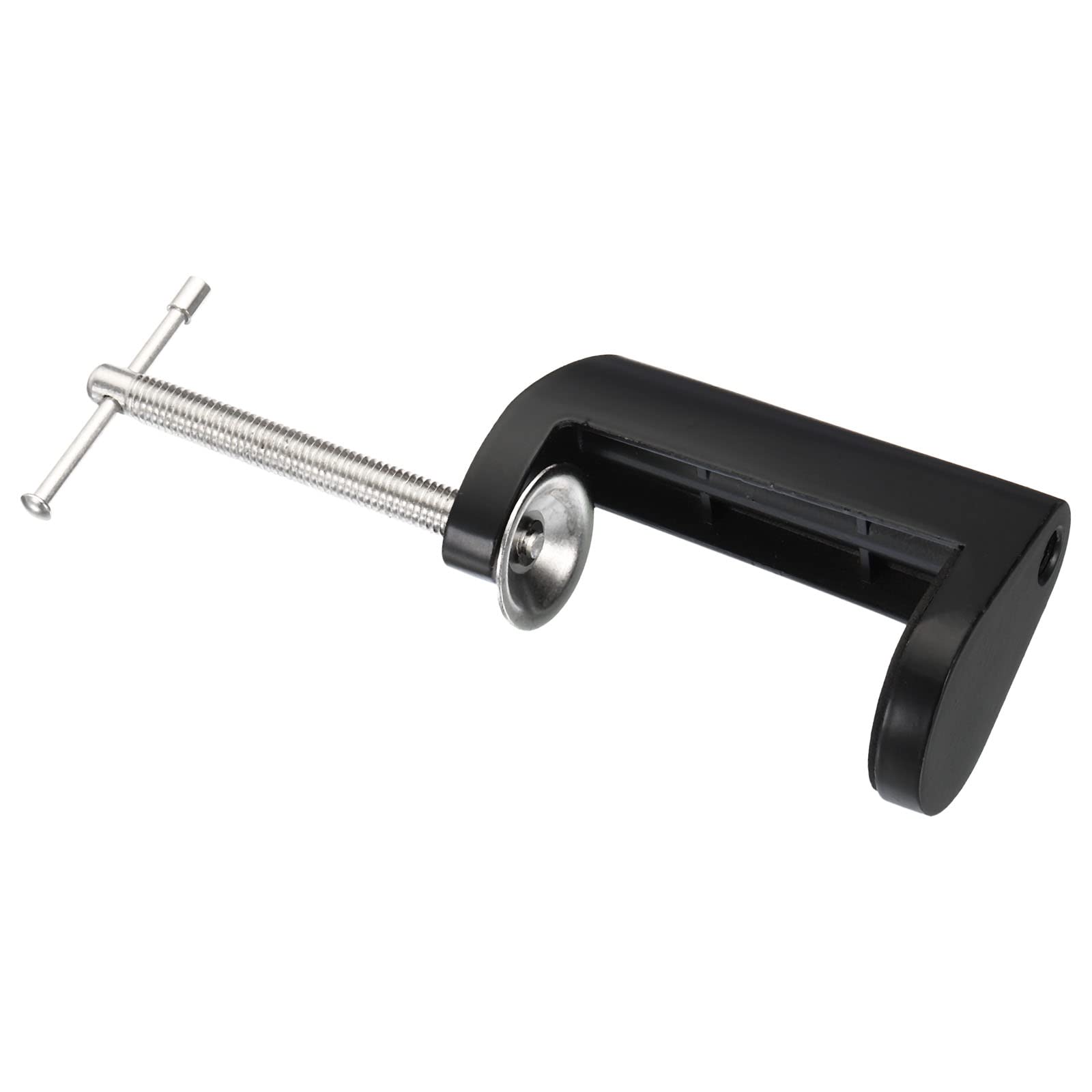 PATIKIL M10 Draad Gat Bureau Tafel Mount Klem, Universele Verstelbare C-Vorm Bureauklem voor Microfoon Arm Bureaulampen Stand, Zwart