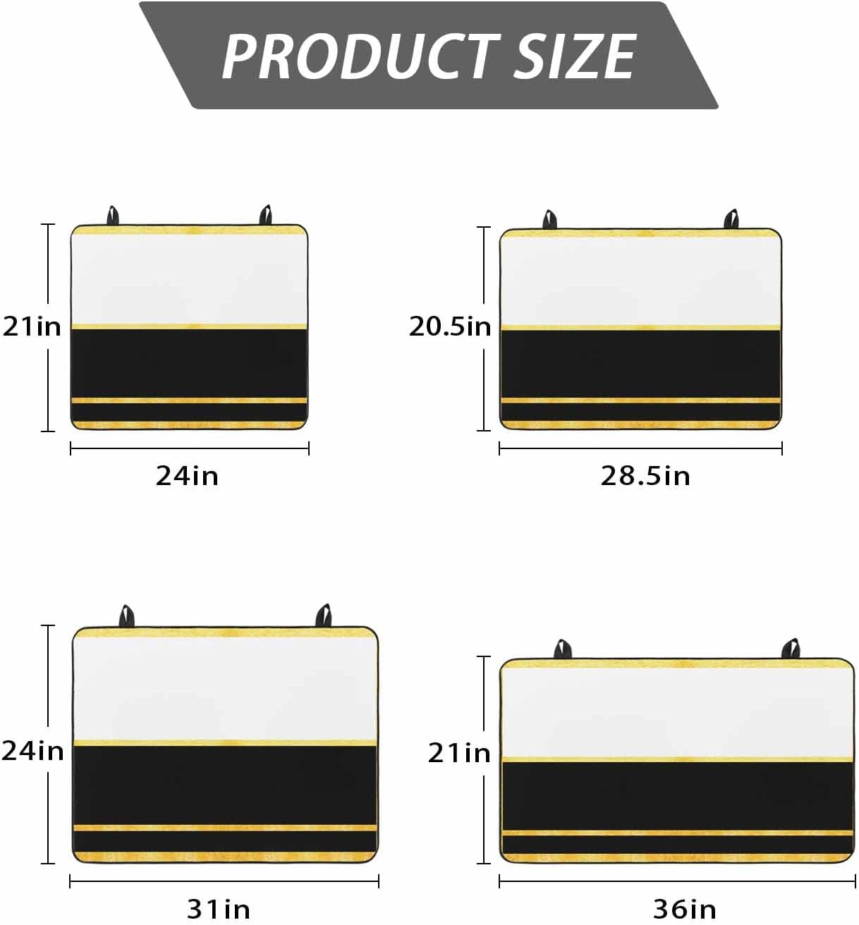Stove Top Cover Black Stove Cover for Electric Stove Top Luxury Golden Stripes Lines Glass Cooktop Covers Anti-Slip Mat Heat R esistant Countertop Protector Kitchen Decor 28.5"x20.5"