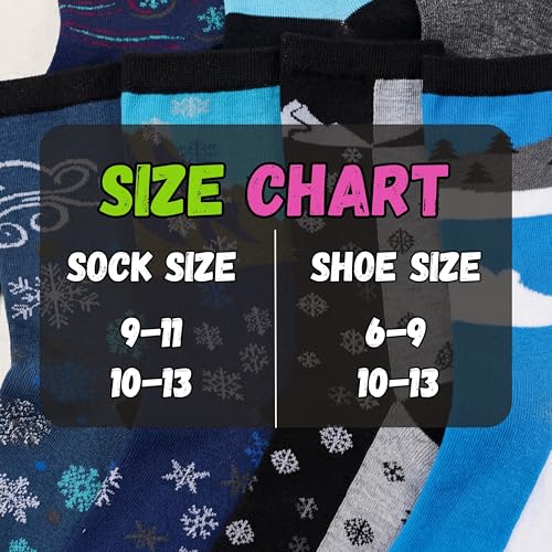 Image of Tipi Toe Women's Fun Patterned Dress Socks, 12-Pack Lightweight Colorful Crew Socks, Casual Novelty Assorted Designs